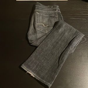 7 For All Man Kind Lowrise Bootcut Jeans Size 27